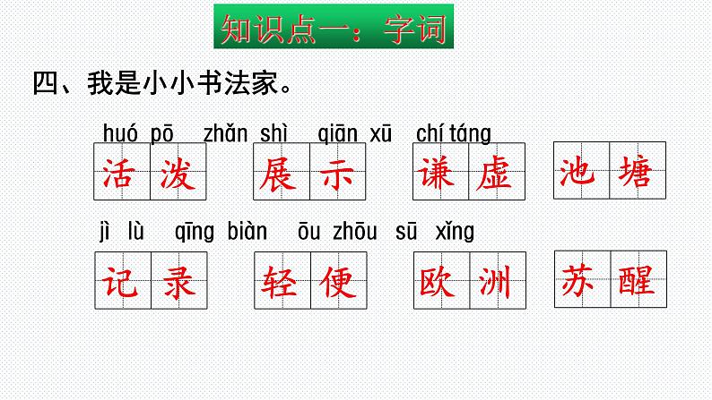 【复习总课件】部编版三年级语文下册《期末总复习知识点梳理》PPT课件(共64张PPT)07