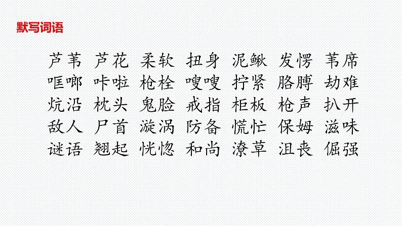 【复习总课件】部编版四年级语文下册《第六单元知识点梳理》PPT课件(共38张PPT)06