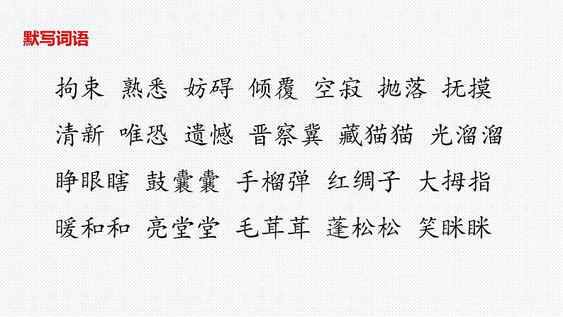 【复习总课件】部编版四年级语文下册《第六单元知识点梳理》PPT课件(共38张PPT)07