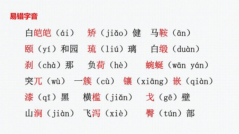 【复习总课件】部编版四年级语文下册《第五单元知识点梳理》PPT课件(共31张PPT)03