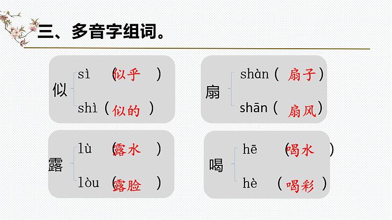 【复习总课件】部编版二年级语文下册《第七单元知识点梳理》课件(共49张PPT)07