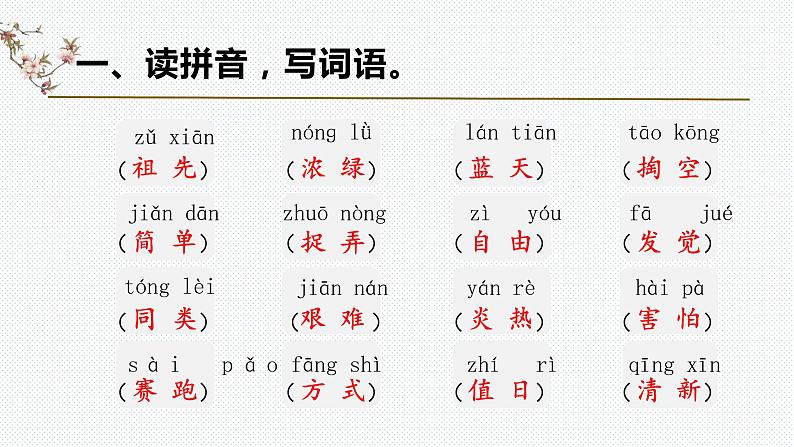 【复习总课件】部编版二年级语文下册《第八单元知识点梳理》课件(共49张PPT)02