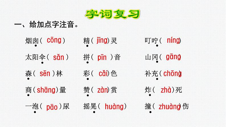 【复习总课件】部编版二年级语文下册《第四单元知识点梳理》课件(共44张PPT)03