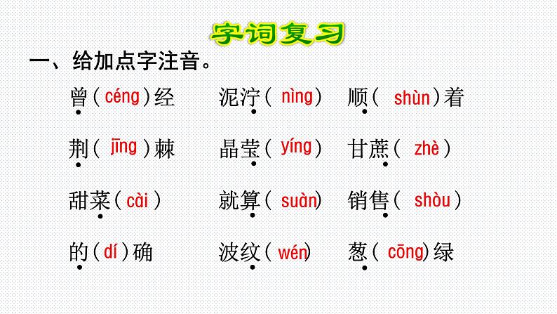 【复习总课件】部编版二年级语文下册《第二单元知识点梳理》课件(共41张PPT)第2页