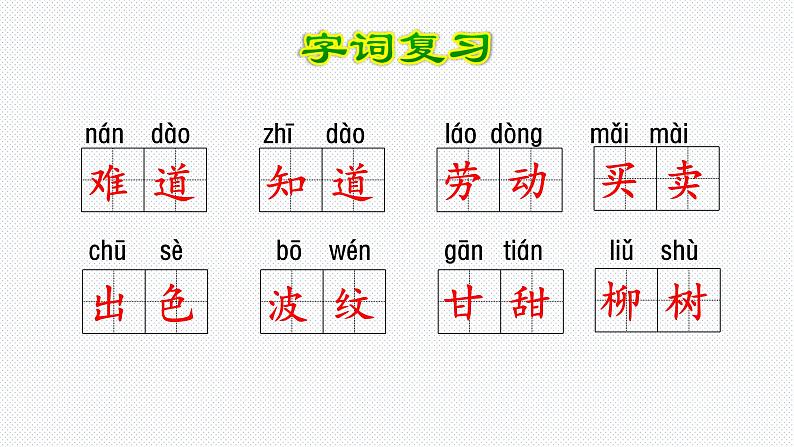 【复习总课件】部编版二年级语文下册《第二单元知识点梳理》课件(共41张PPT)04