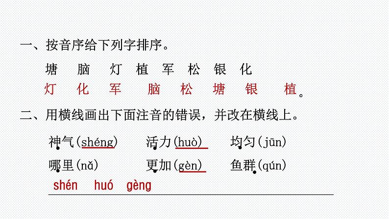 【复习总课件】部编版二年级语文下册《期末总复习知识点梳理》课件(共81张PPT)第3页