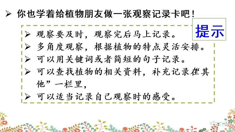 人教部编版小学语文三年级下册 习作：我的植物朋友 课件+教案05