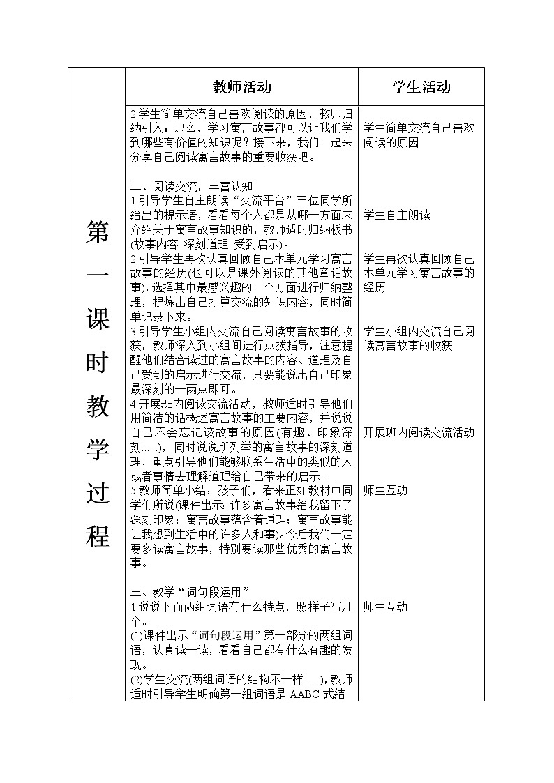 人教部编版小学语文三年级下册 语文园地二 课件+教案+素材02