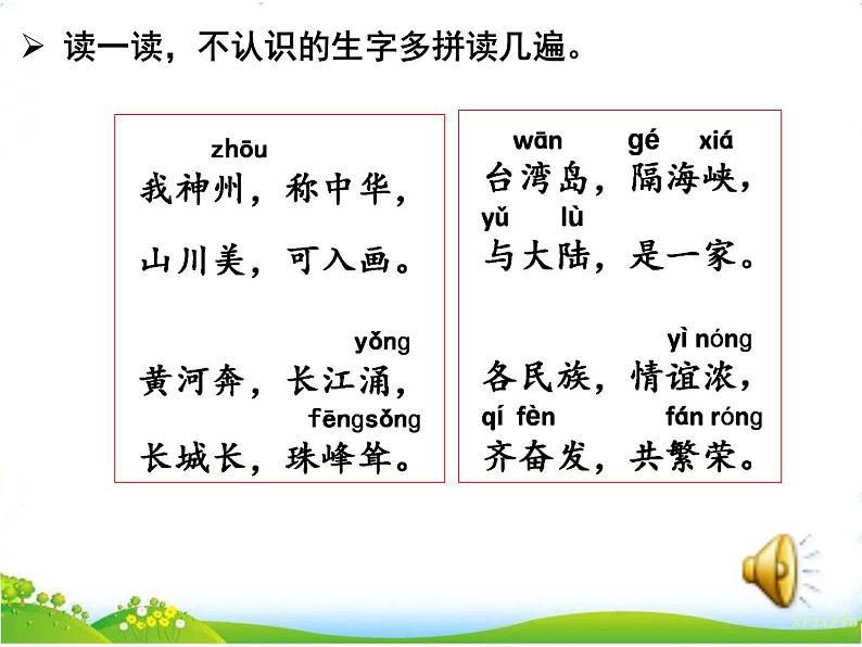 人教部编版语文二年级下册2.识字1《 神州谣》课件+教案+素材04