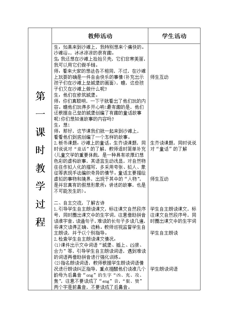 人教部编版语文二年级下册4.10 《沙滩上的童话》课件+教案+素材02