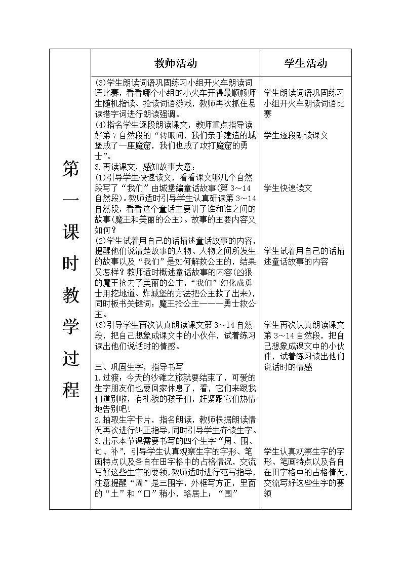 人教部编版语文二年级下册4.10 《沙滩上的童话》课件+教案+素材03