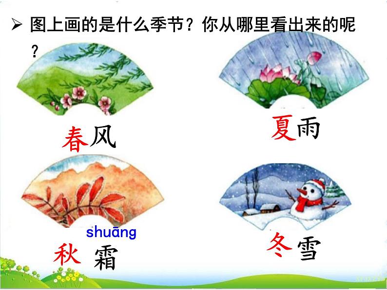 人教部编版语文一年级下册识字1.1 《春夏秋冬》课件+教案+素材03