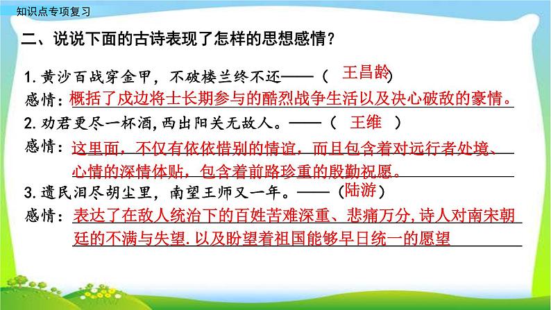 部编版五年级语文下册期末知识点专项复习课件第5页