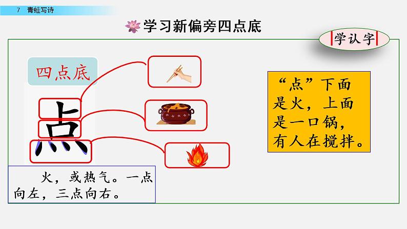 部编版一年级语文上册《青蛙写诗》课件第7页