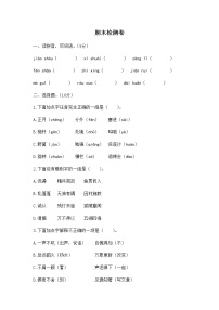 2020年统编教材语文六年级下册 期末检测卷2