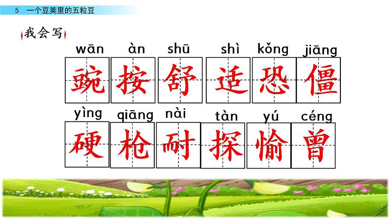 四年级上册语文 《一个豆荚里的五粒豆》 教学课件第6页