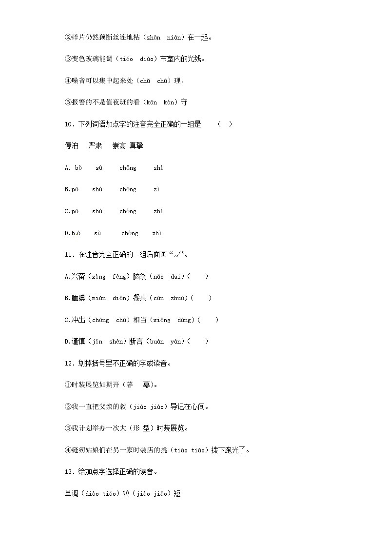 【精品】小升初语文知识专项训练（基础知识一）-2.音节（16页）03