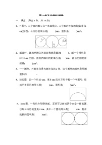 北师大版六年级上册一 圆综合与测试课后练习题