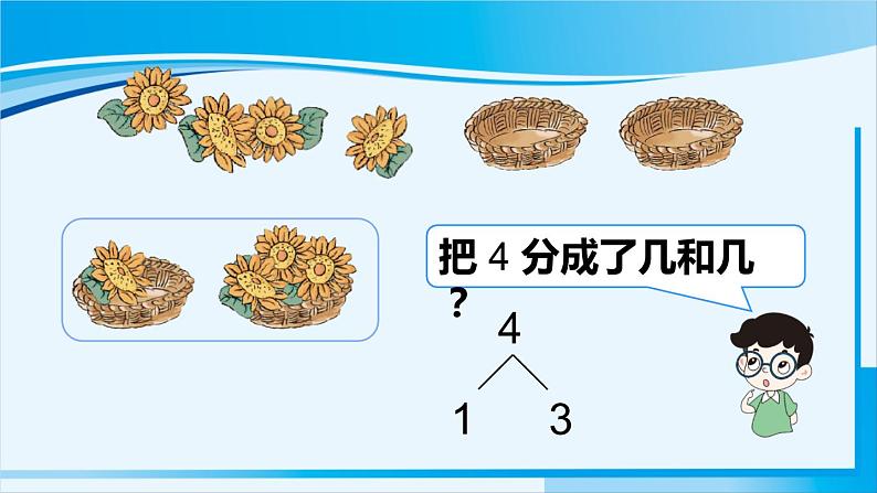 人教版一年级数学上册 1-5的认识和加减法 第4课时 分与合 课件05