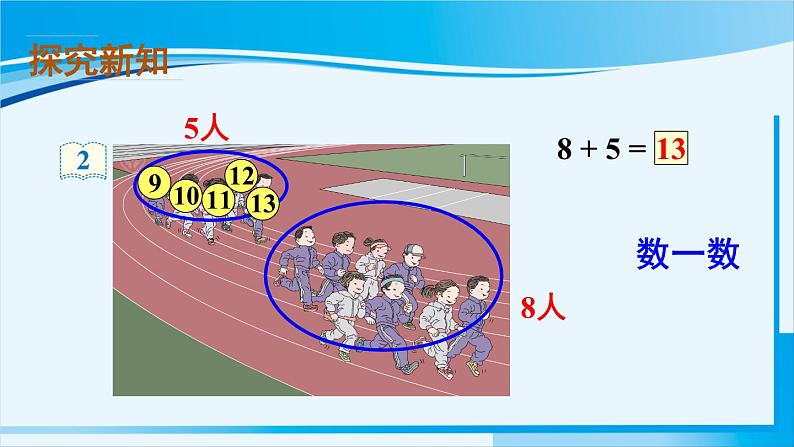 人教版一年级数学上册 20以内的进位加法  第2课时 8、7、6加几（1）第6页