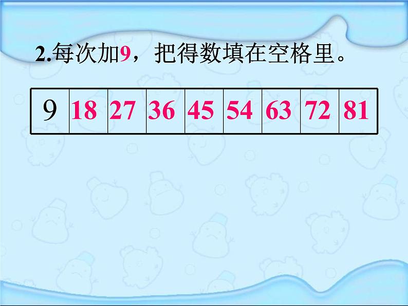 【沪教版（2021秋）】二年级数学上册 4.4 9的乘法口诀 课件03