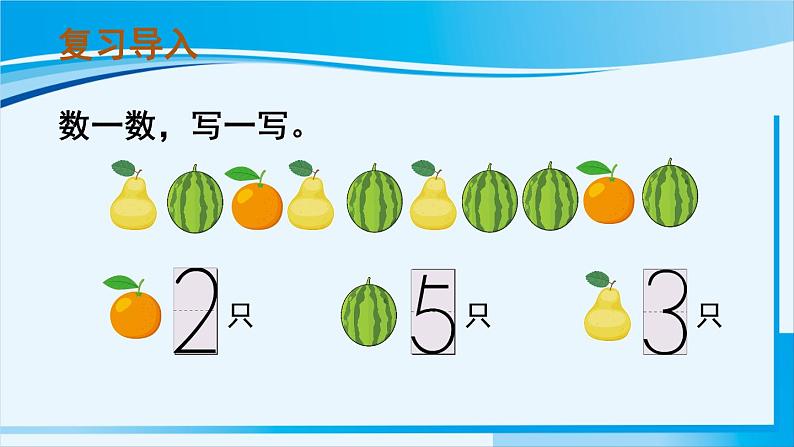 人教版一年级数学上册 1-5的认识和加减法 第2课时 比大小 课件02