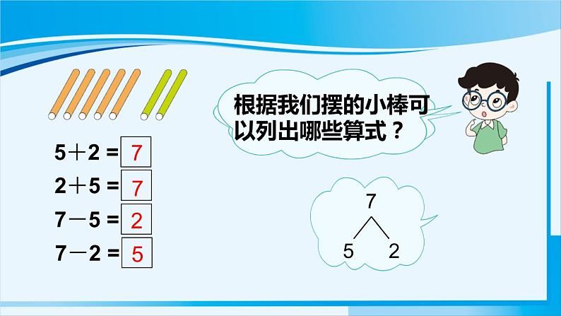 人教版一年级数学上册 6-10的认识和加减法 第3课时 6和7的加减法 课件07