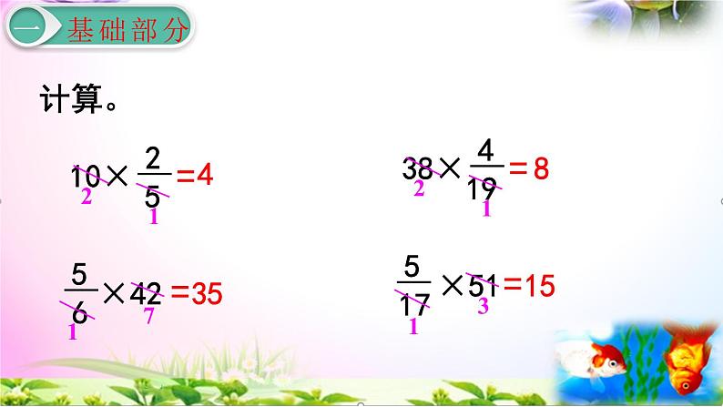 人教版六年级上册数学1.3分数乘分数（1）讲解视频+课本习题讲解+考点+PPT课件【易懂通课堂】05