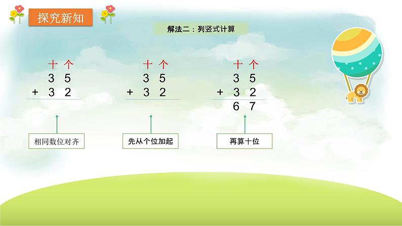人教版二年级上册100以内的加法（不进位加） 课件07