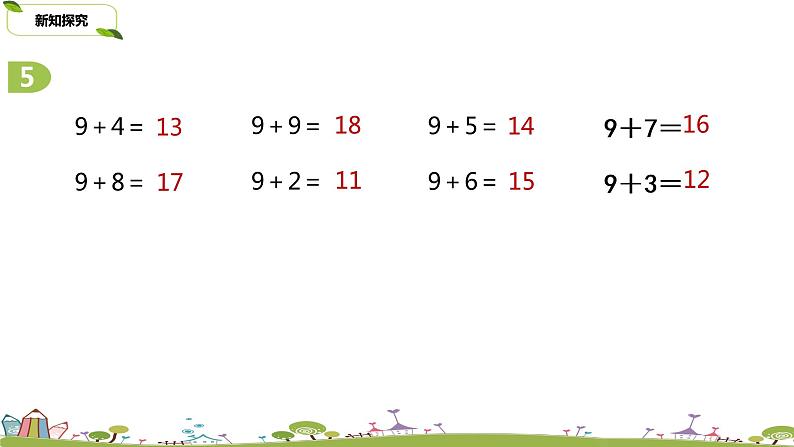 3.苏教版数学一年级上册 10.3《9加几练习（二）》PPT课件第4页