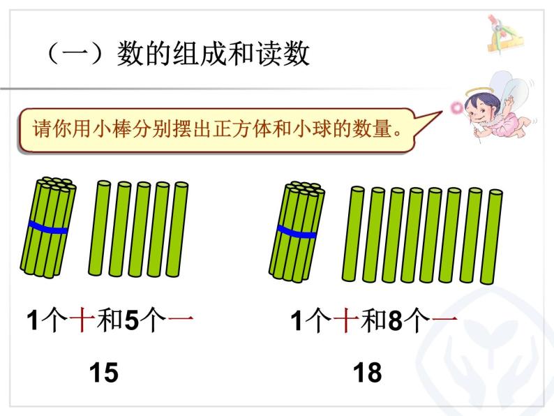 （机构通用）小学一年级上册数学精品PPT课件第8讲 11~20各数的认识06