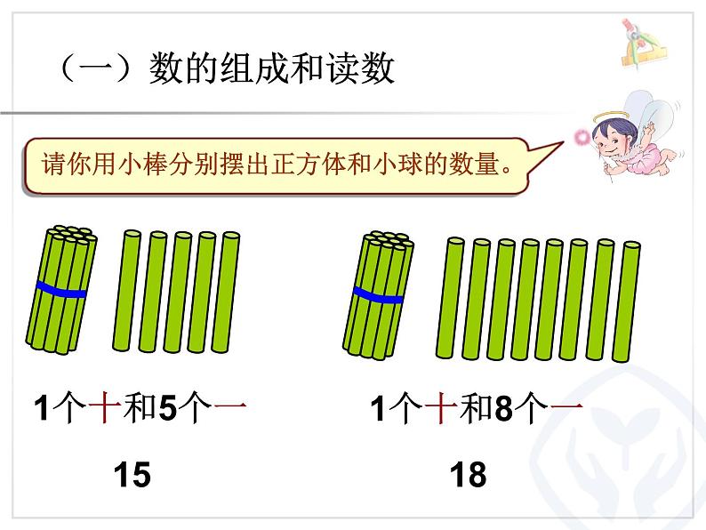 （机构通用）小学一年级上册数学精品PPT课件第8讲 11~20各数的认识第6页