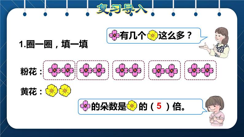 人教版三年级数学上册  5 倍的认识  第2课时    求一个数是另一个数的几倍（授课课件）第2页