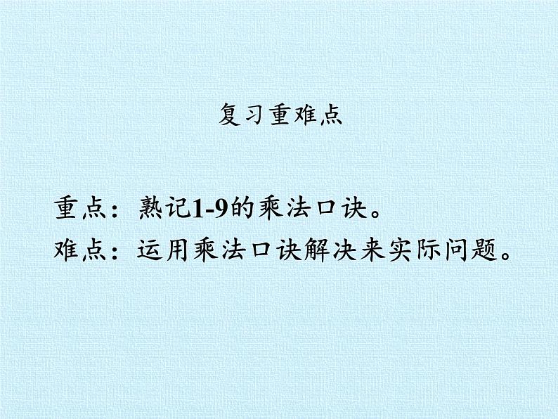 二年级上册数学 3 凯蒂学艺——表内乘法（二） 复习课件 青岛版（五四制）第3页