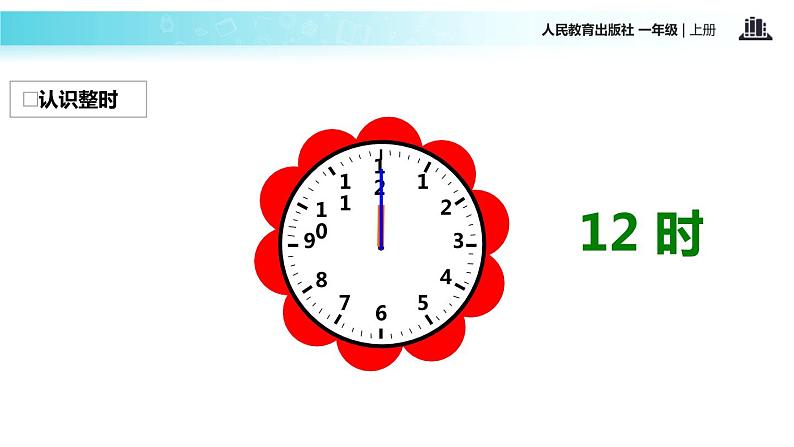 人教版一年级数学上册《认识钟表》PPT课件 (4)第7页