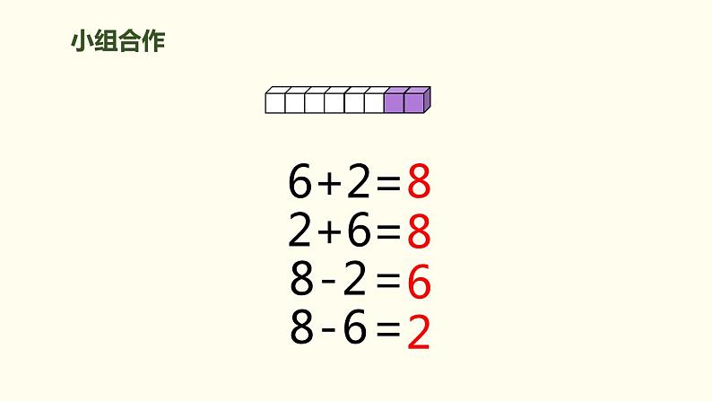 人教版一年级数学上册《8、9的加减法》6-10的认识和加减法PPT课件 (1)第5页