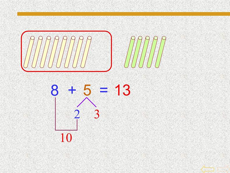 人教版一年级数学上册《8、7、6加几》PPT课件 (3)第4页