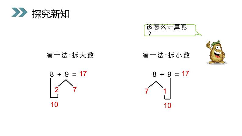 人教版一年级数学上册《8、7、6加几》PPT课件 (4)第7页