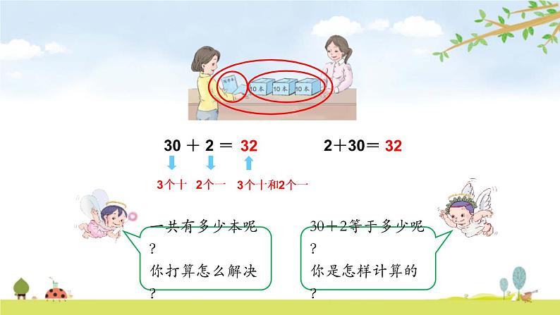 人教版一年级数学下册《整十数加一位数及相应的减法》PPT教学课件 (4)第5页