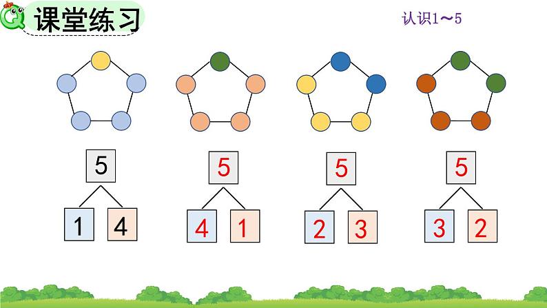 人教版数学一年级上册 第三单元  3.6 5的组成 课件第8页