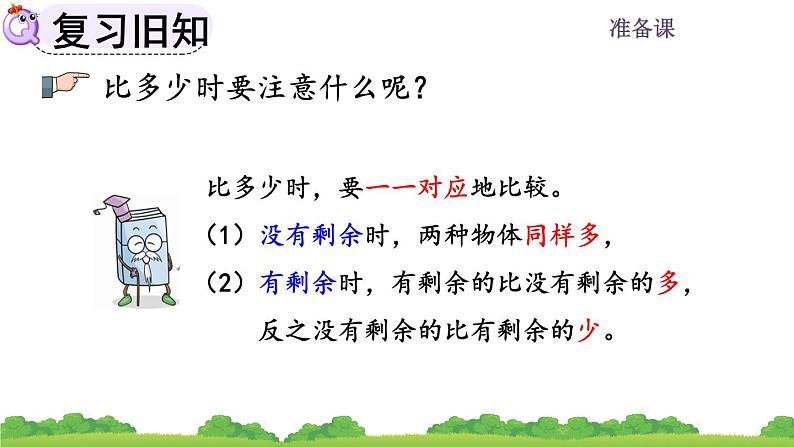 人教版数学一年级上册 第一单元 准备课 1.3 练习一06