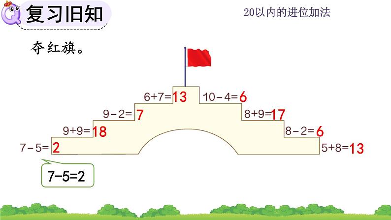 人教版数学一年级上册 第八单元  8.12 练习二十四 课件第4页