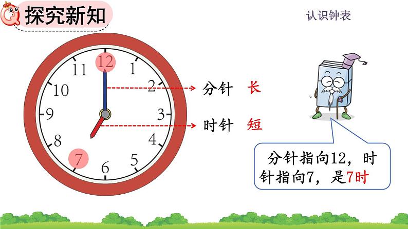 人教版数学一年级上册 第七单元  7.1 认识整时 课件第5页