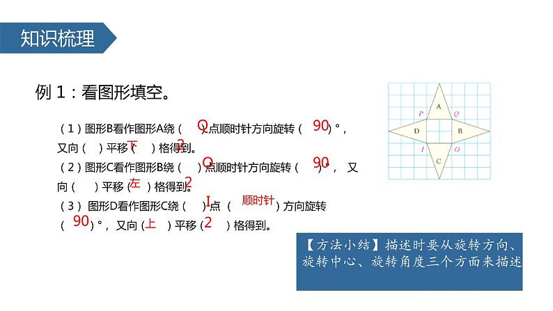 人教版五年级数学下册《平移和旋转的应用》图形的运动PPT课件06