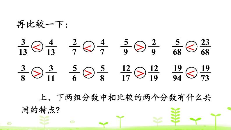 人教版五年级数学下册《通分》分数的意义和性质PPT课件 (1)第7页