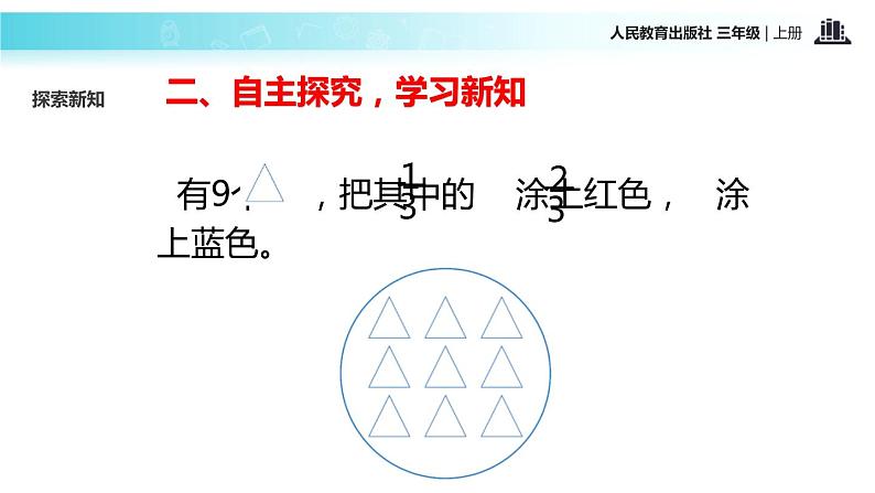 人教版三年级数学上册《分数的简单应用》分数的初步认识PPT课件 (1)07