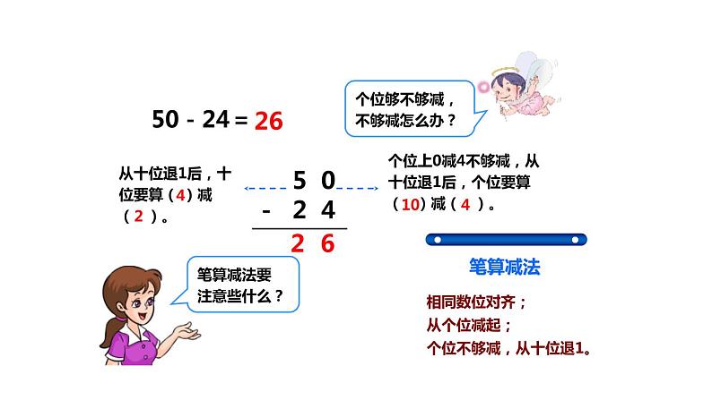 人教版二年级数学上册《退位减》PPT课件 (1)第8页