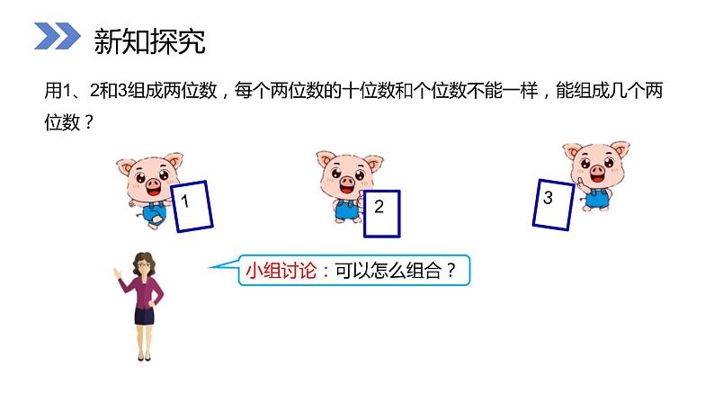 人教版二年级数学上册《简单的排列问题》PPT课件 (1)第3页