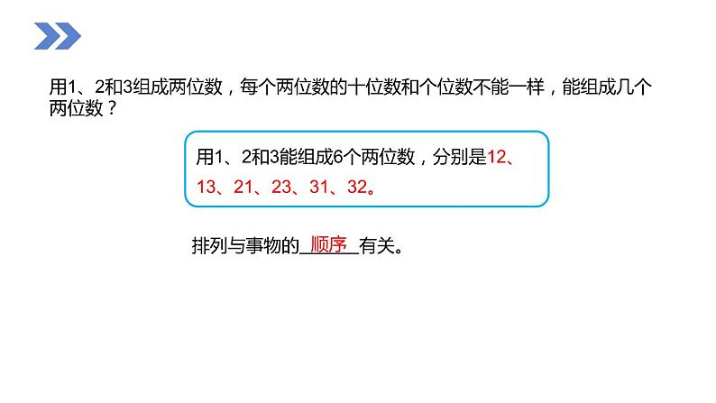 人教版二年级数学上册《简单的排列问题》PPT课件 (1)第8页