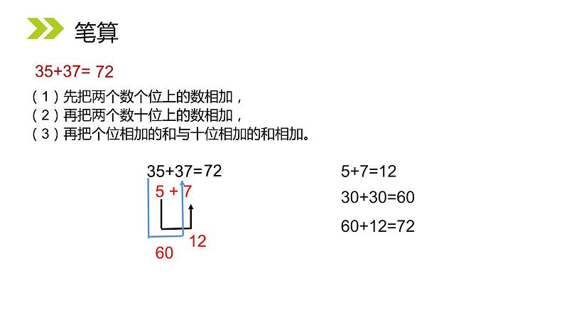 人教版二年级数学上册《100以内的加法和减法》PPT课件 (1)08